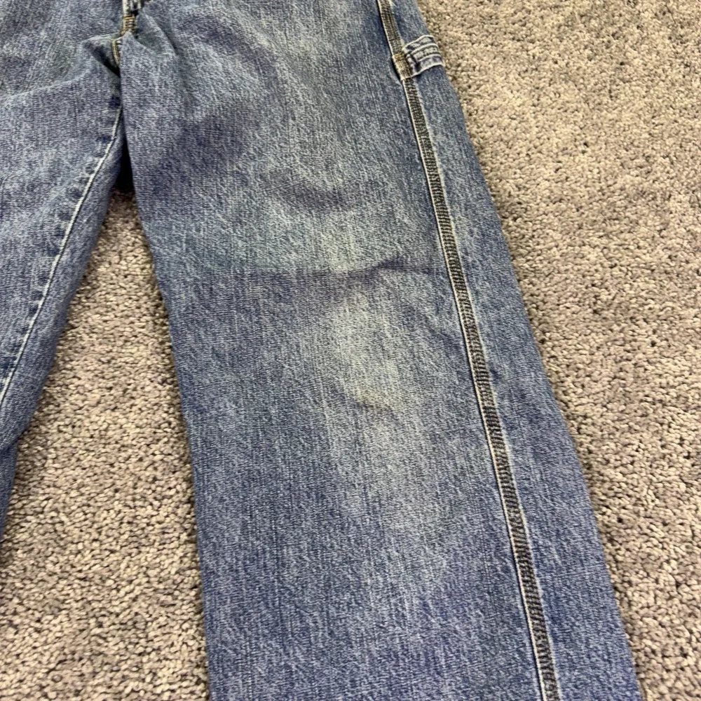 Signature Levi Strauss Jeans Mens 32x34 Blue Relaxed Straight Carpenter Workwear